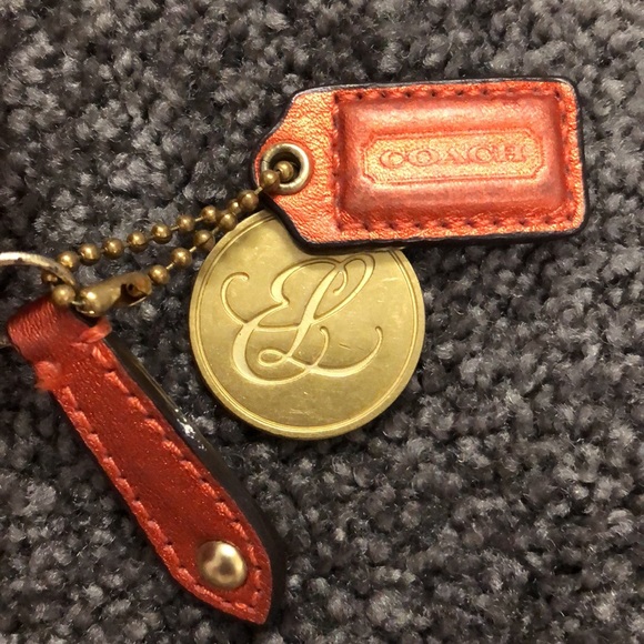 Coach/Estee Lauder red cosmetic pouch - Picture 9 of 11